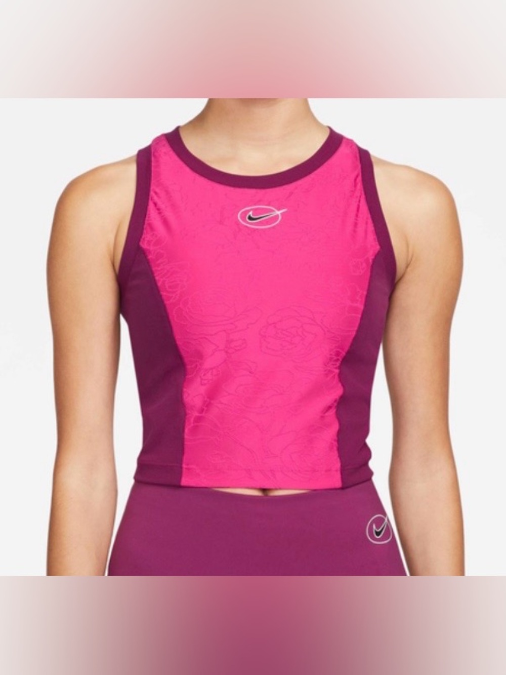 Nike Dri-FIT Icon Clash Women's Training Tank Active Pink/Sangria Size M